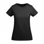 T-shirt da donna in cotone organico certificato da 175 g/m² Roly color nero