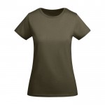 T-shirt da donna in cotone organico certificato da 175 g/m² Roly color verde militare