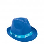 Cappello in plastica PP di vari colori con nastro sublimabile vista principale