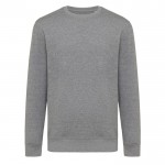 Felpa girocollo unisex in cotone riciclato e organico 280 g/m² Iqoniq color grigio topo