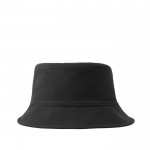 Cappello da pescatore reversibile in nylon con fodera in pile 120 g/m² color nero