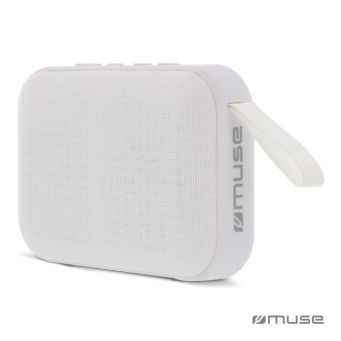 Altoparlante bluetooth nero portatile di forma rettangolare da 5W