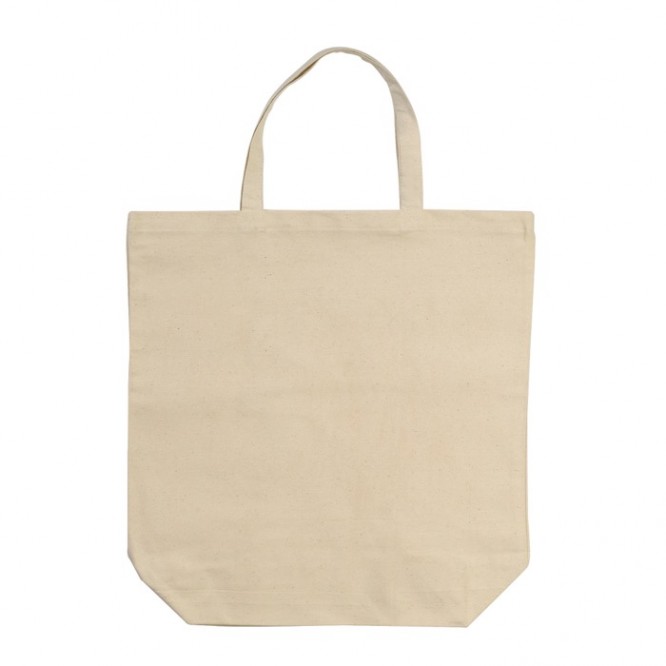 Shopper in tela di cotone 250 g/m² con manici corti 44cm