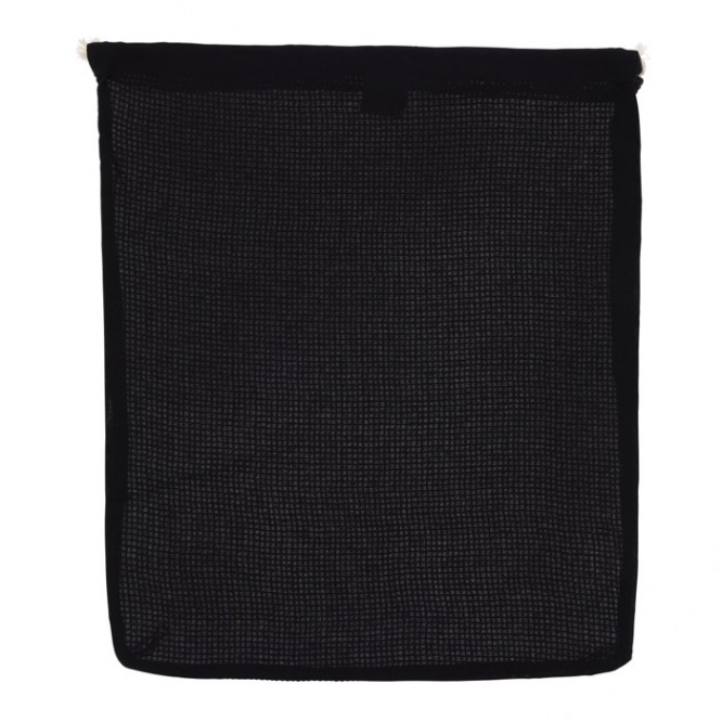 Sacchetto di cotone 140g/m² OEKO-TEX per frutta e verdura 40x45 cm color nero