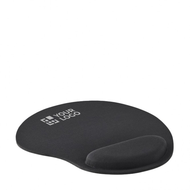 Mouse pad - Tappetino ergonomico con gel per mouse - Nero