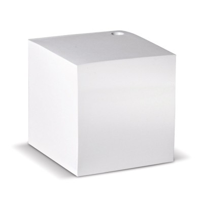Cubo di 840 foglietti bianchi di carta da 90g/m² con foro portapenne