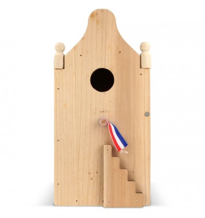 Casetta in legno fatta di legno FSC speciale per uccelli