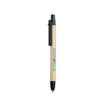 Biro in cartone con punta touch inchiostro blu Ecologica Multifunzione