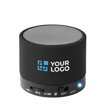 Altoparlante pubblicitario cilindrico Bluetooth colore nero