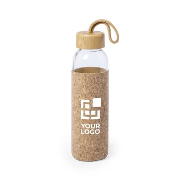 Borracce in vetro personalizzate custodia in sughero 500ml Crystal Cork