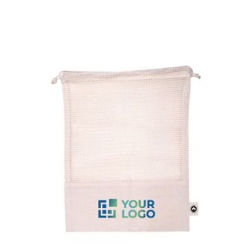 Borsa a rete con chiusura a coulisse ideale per frutta 4 kg Cotton Fruit