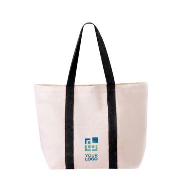 Borsa da spiaggia personalizzata in cotone 280 g/m2 Eco Beach