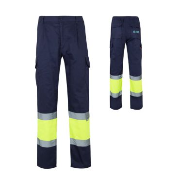 Pantaloni da lavoro unisex in poliestere e cotone 210 g/m2 Velilla 